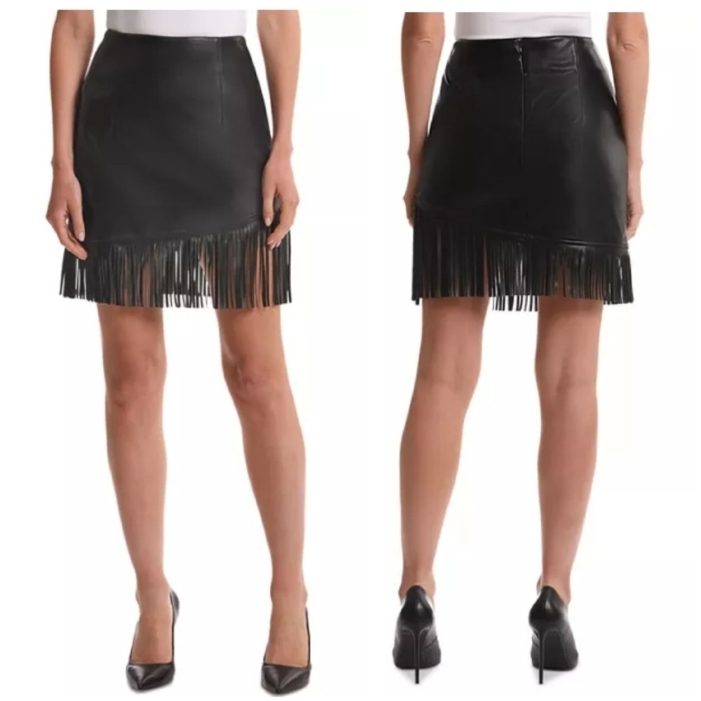 Bagatelle Faux Leather Mini Skirt Small